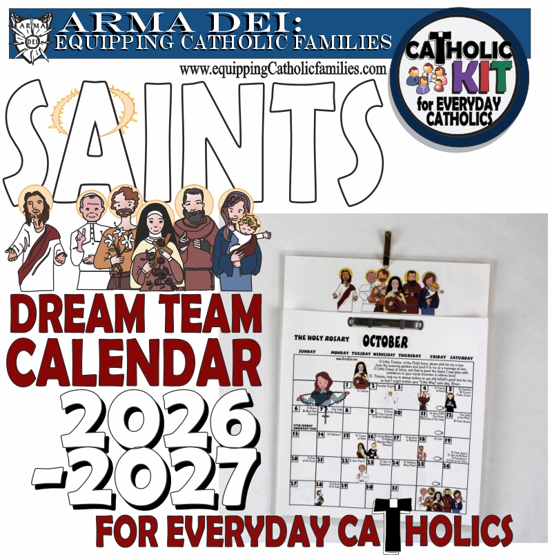 2026-2027 Saints Dream Team Vertical Calendar PDF