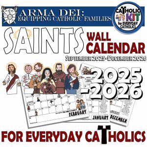 16 month Saints Wall Calendar PDF
