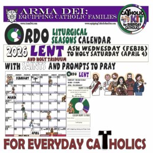 ORDO Liturgical Seasons Calendar: LENT!